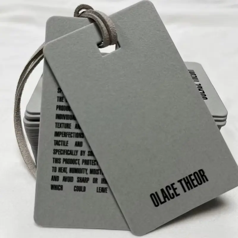 Custom Recycled Embossed Hang Tags for Clothing Brand Labels (1)