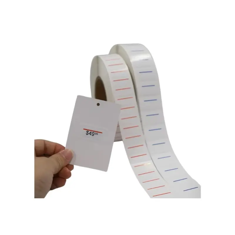 Certification piggyback labels blue line three-layer glossy finish ( (3)