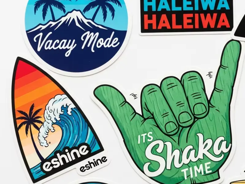 Custom Waterproof PVC Vinyl Cartoon Stickers - High Quality