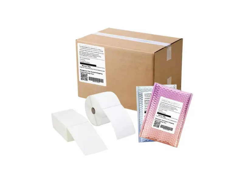 4x6 Inch Thermal Delivery Label, Adhesive Paper Roll, Custom Shipping Sticker
