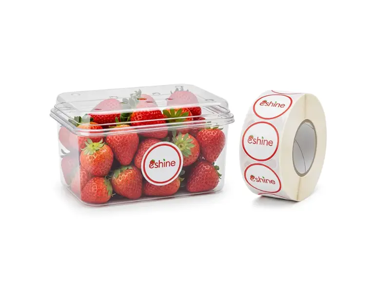 Colorful Die-Cut Round Stickers for Custom Food Packaging