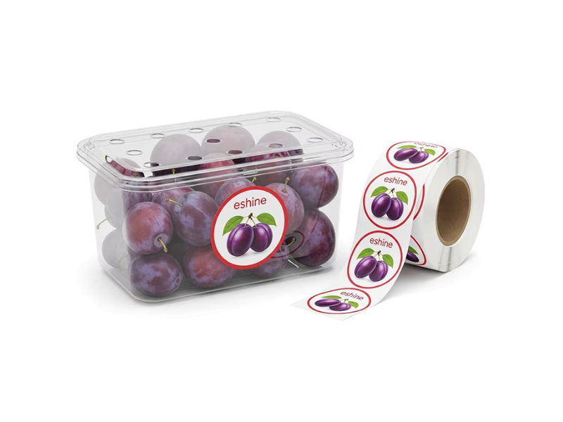 Colorful Die-Cut Round Stickers for Custom Food Packaging