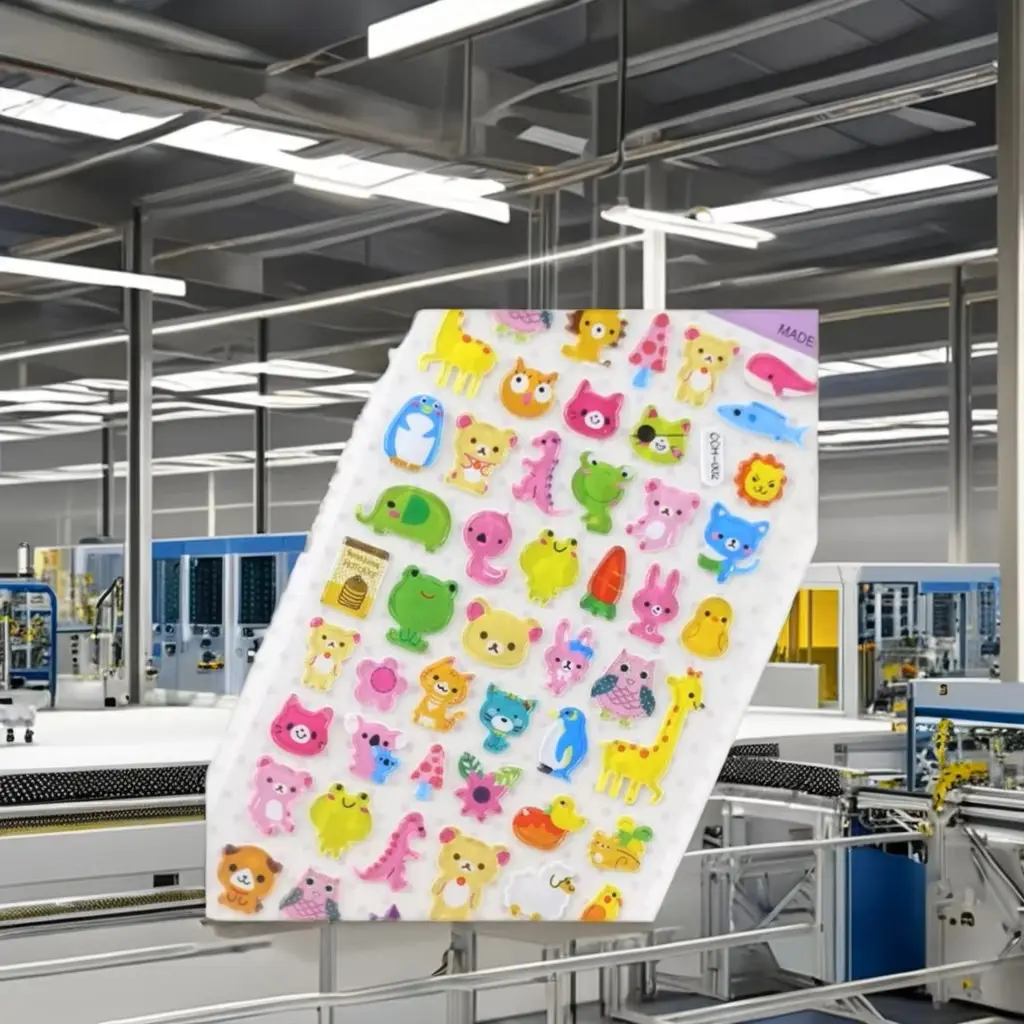 Colorful waterproof PVC sticker with heat-sensitive matte adhesive finish (2)