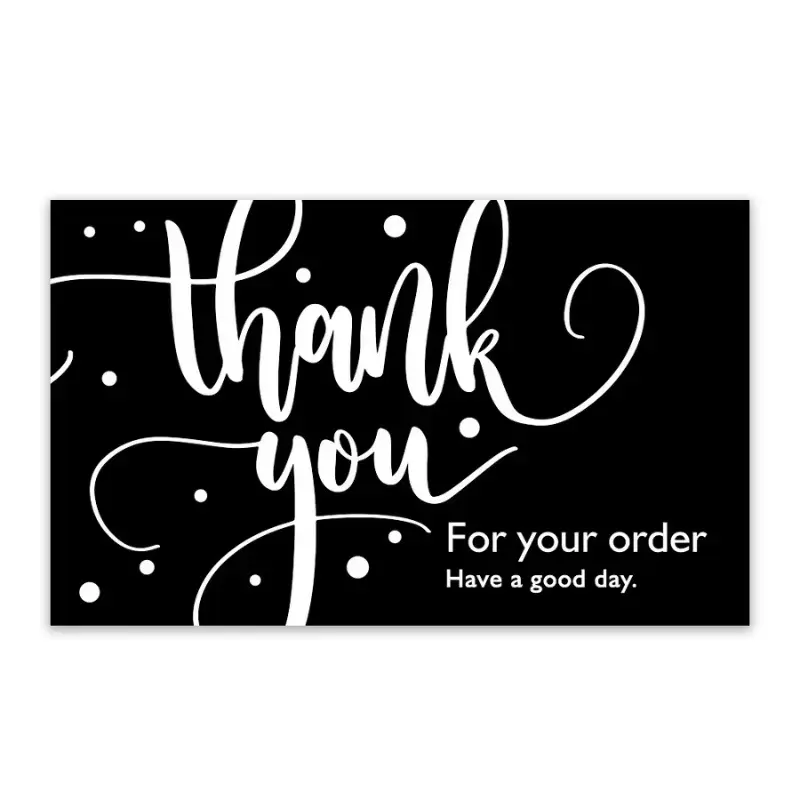 Wholesale Luxury Custom Thank You Cards with Logo, Embossed (4)
