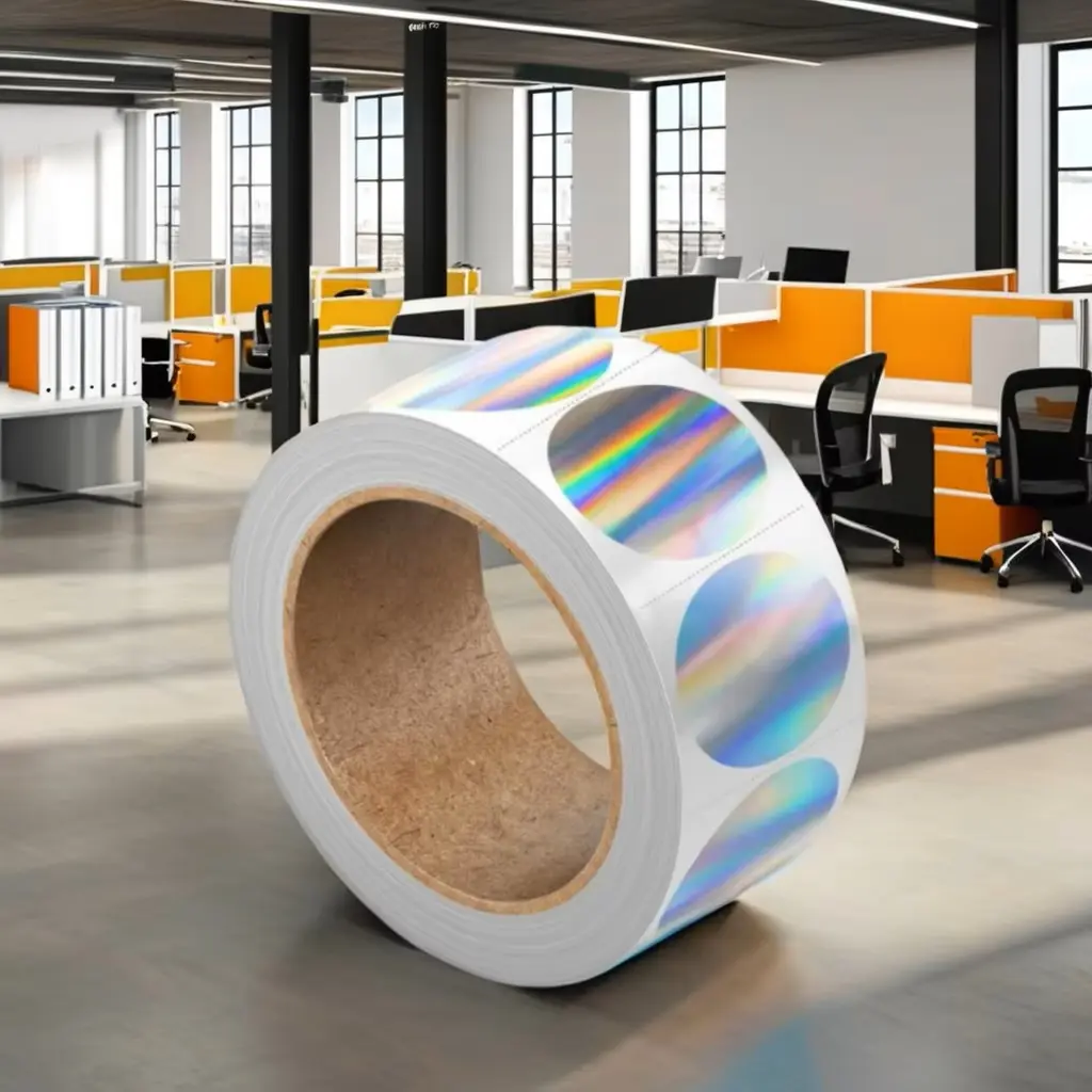 Security hologram overlay stickers with micro technology and UV ( (3)