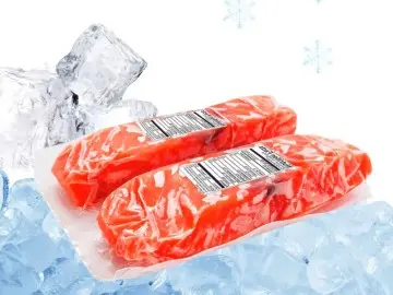 Custom adhesive waterproof removable labels for frozen food and meat