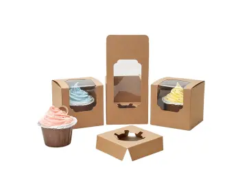 Premium Clear Window Baking Box for Baked Goods Packaging
