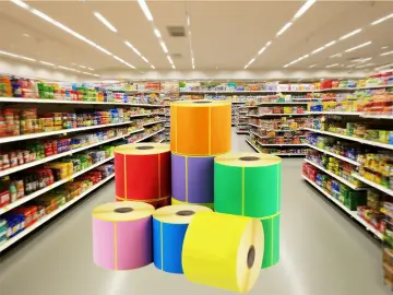 Wholesale 4x6 Self - Adhesive Thermal Color Label Paper for Printers, Promotion, Supermarket