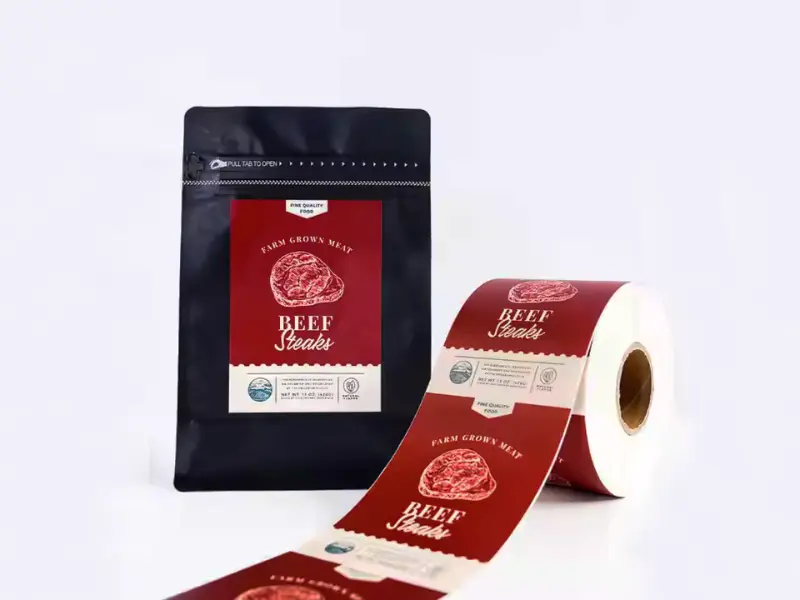 Custom Waterproof Cosmetic Labels with Gold Foil Accents